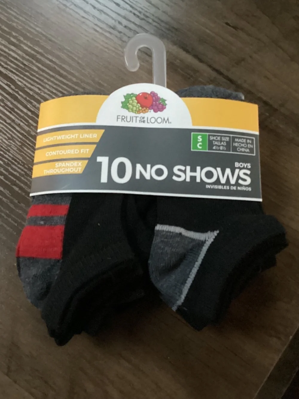 Fruit of the Loom Boys 10 Pair No Show Socks NEW